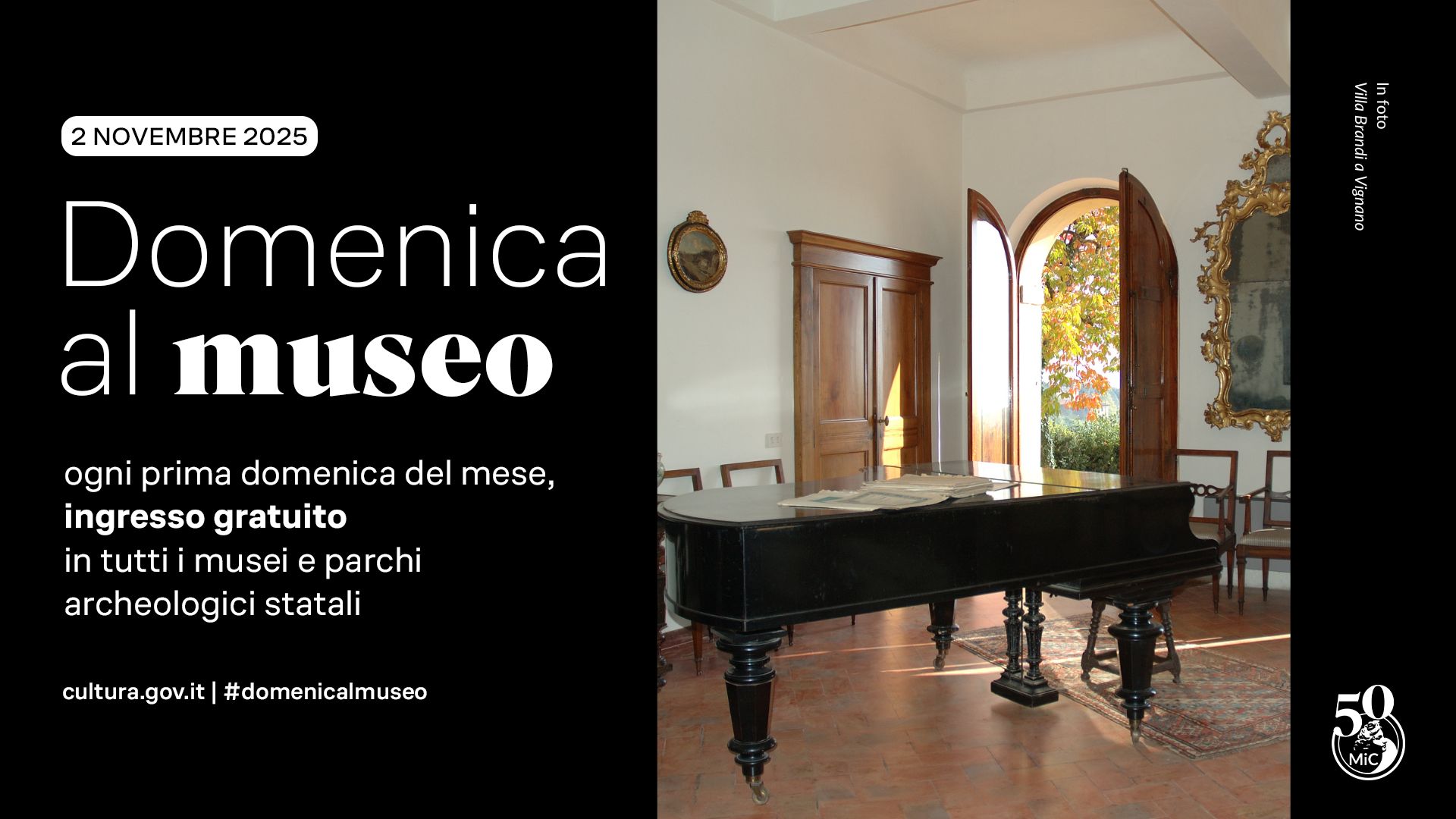 2 novembre 2025 Domenicalmuseo: Villa Brandi